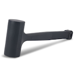 Mastercraft Dead Blow Hammer, Unicast Mallet, Non-Marring Rubber Coating, 1.5-lb&nbsp; Front_Three_Fourths_Angled_Left