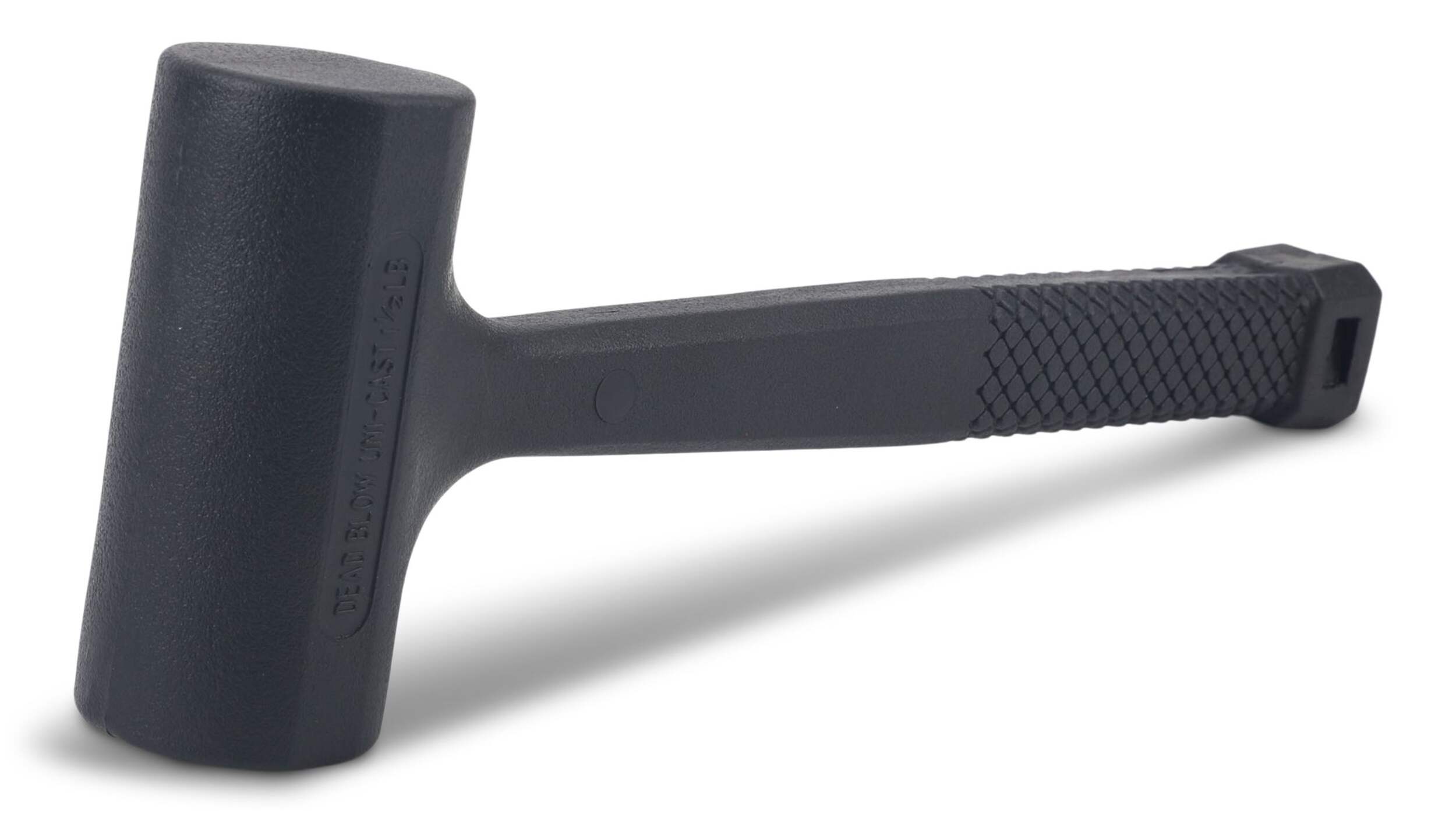 Mastercraft Dead Blow Hammer, Unicast Mallet, Non-Marring Rubber Coating, 1.5-lb&nbsp; Front_Three_Fourths_Angled_Left
