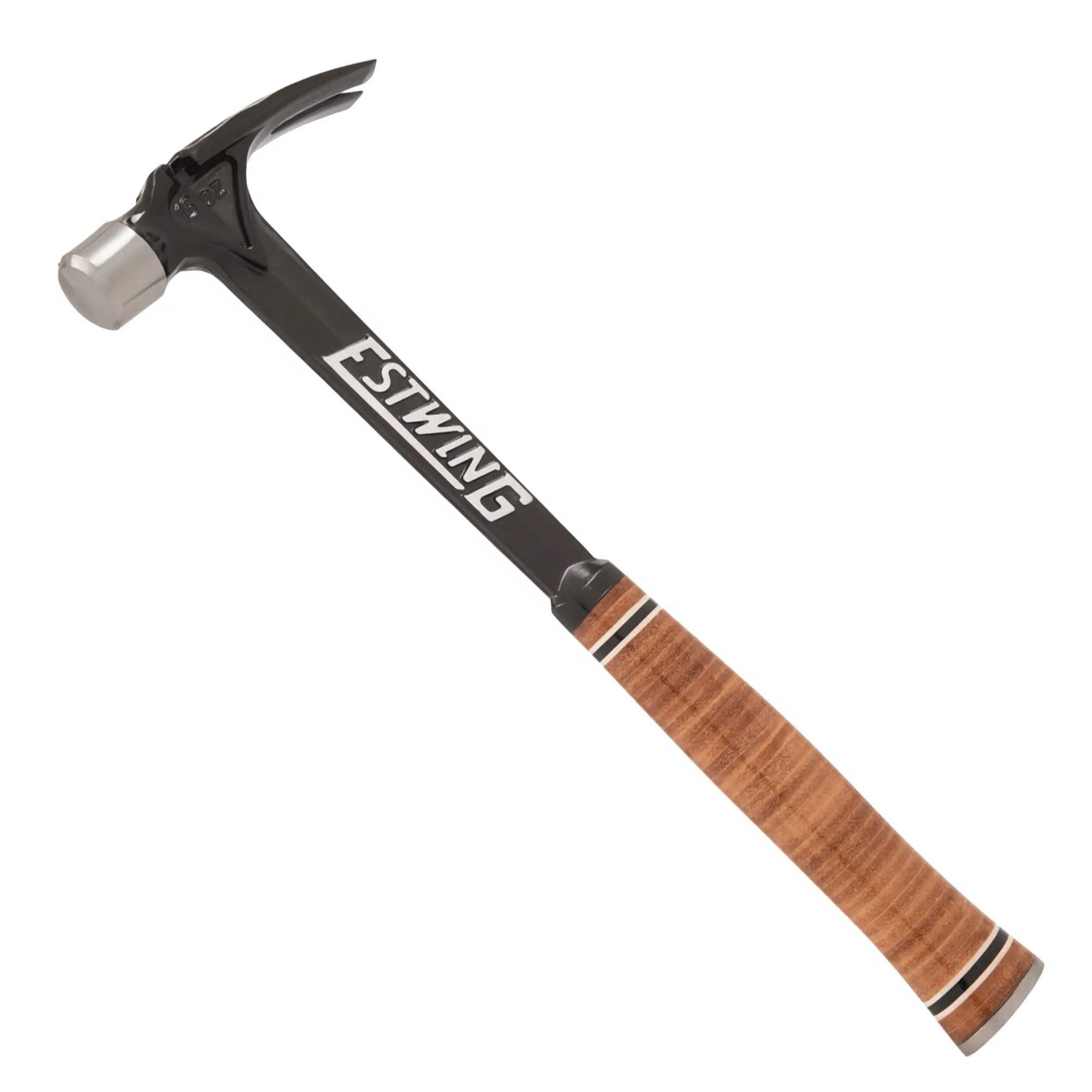 Estwing 15-oz Ultra Series Hammer Smooth Steel Face with Leather Grip, E15S Side_Left