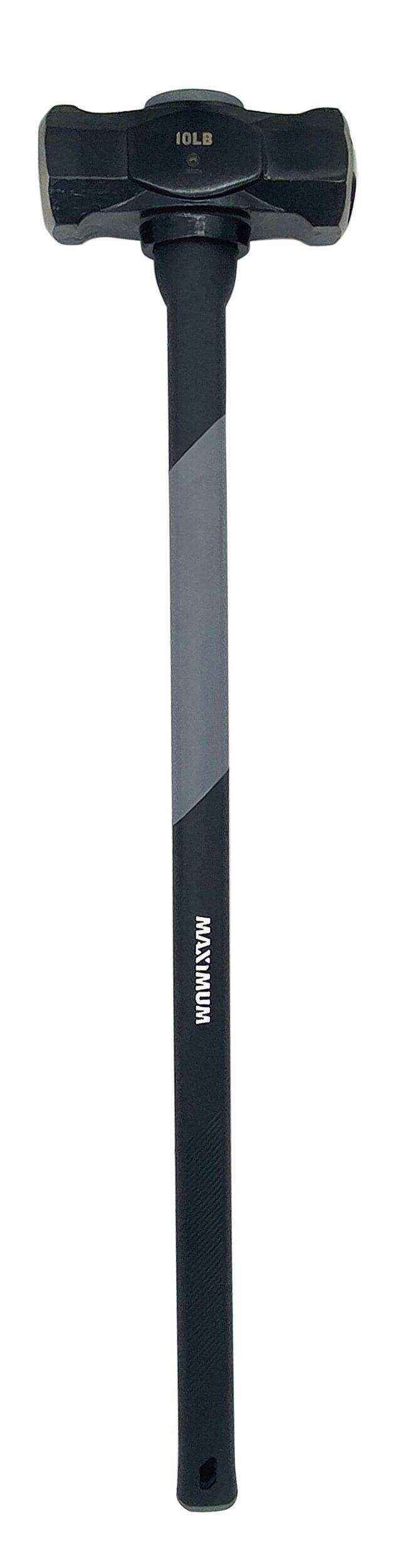 MAXIMUM Sledge Hammer, Comfort Grip Poly Handle, 10-lb Front_Flat