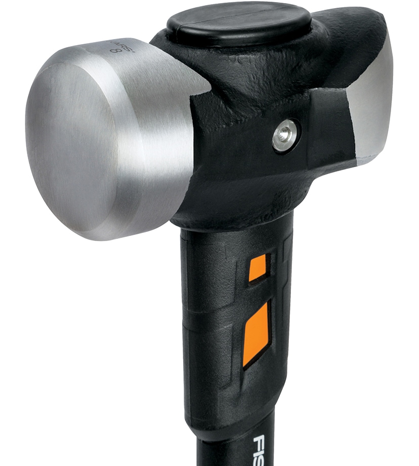 Fiskars IsoCore Sledge Hammer, Steel, Fiberglass Handle, 8lb