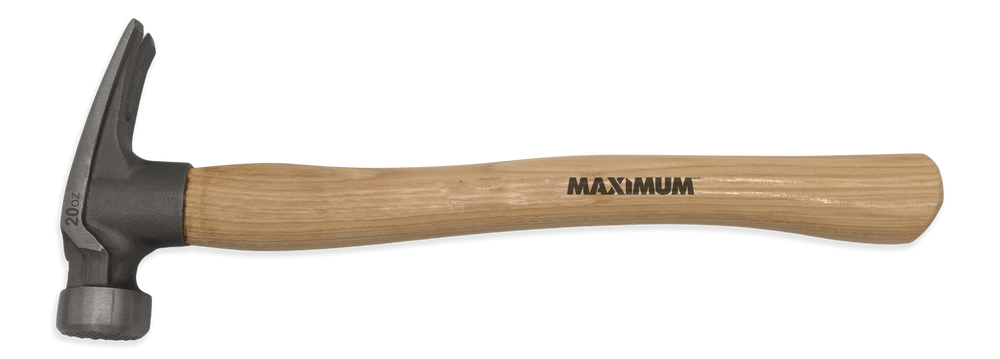 Maximum 20-oz Magnetic Framing Hammer with Oversized Milled 