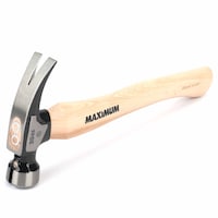 Maximum 20-oz Magnetic Framing Hammer with Oversized Milled Face and Hickory Handle Front_Angled_Left