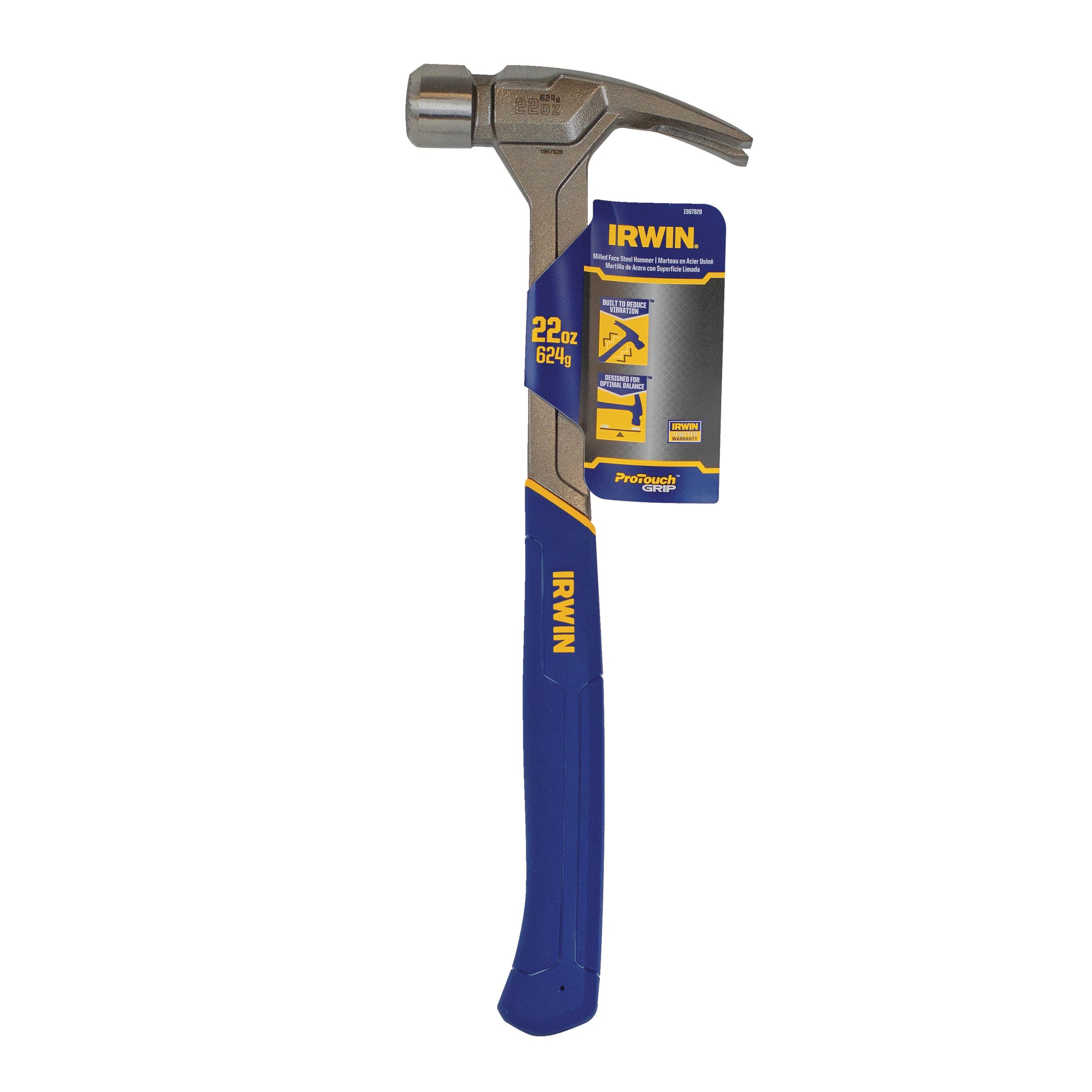 Irwin 22-oz Rip Claw hammer with One Piece Steel Construction