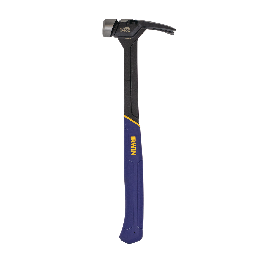 Irwin 14oz High Velocity Rip Claw Framing Hammer, One Piece Steel