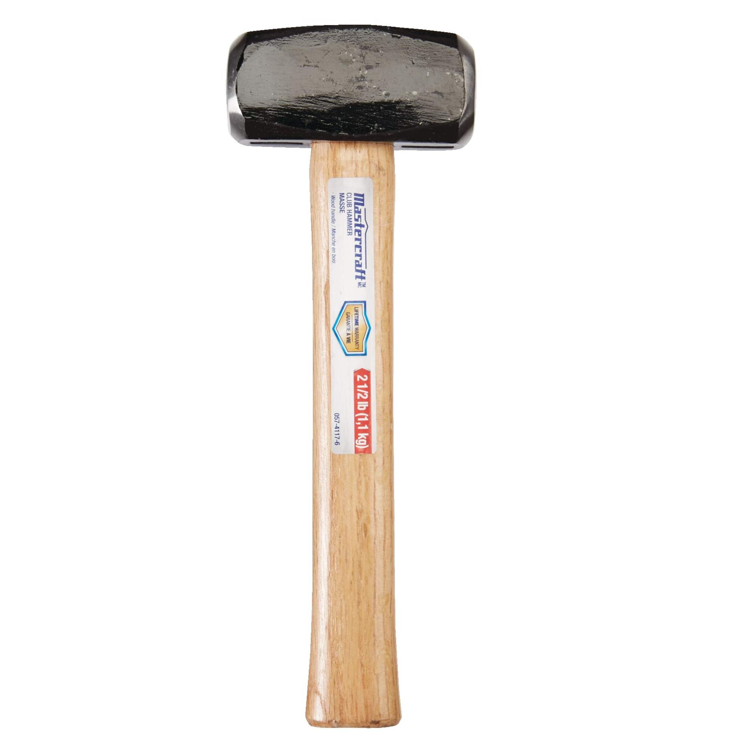 Mastercraft Club Hammer, Forged Steel with Wood Handle, 2.5-lb&nbsp; Side_Left