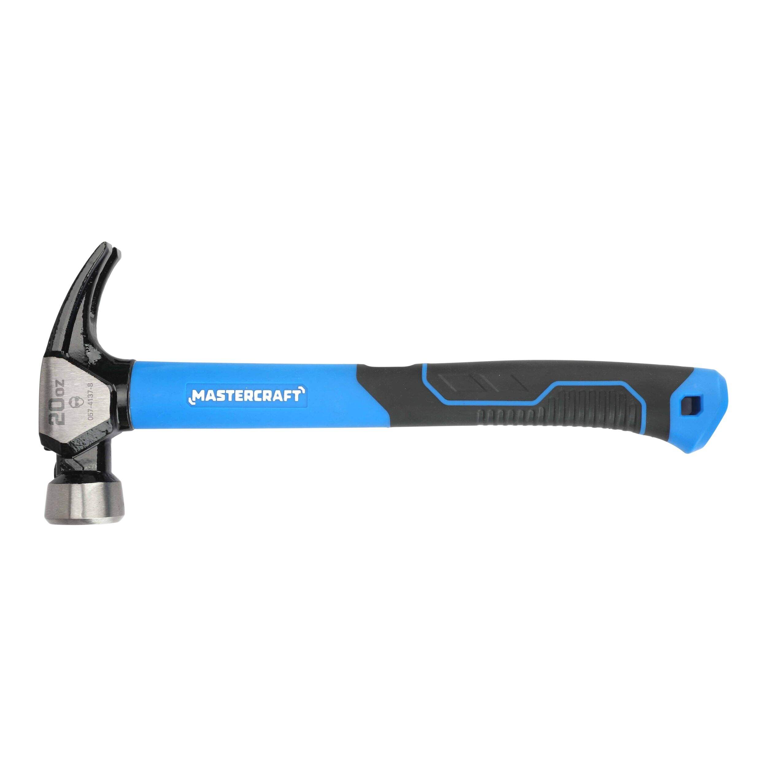 Mastercraft Magnetic Rip Hammer, Forged Steel with Graphite Handle, 20-oz Front_Flat