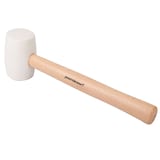 Maillet en caoutchouc Mastercraft, 16 oz, blanc avec manche en bois, ne marque pas Back_Angled_Left