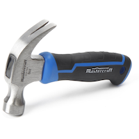 Mastercraft 8-oz Stubby Claw Hammer, Forged Steel with Non-Slip Handle Front_Angled_Left