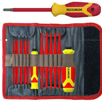 MAXIMUM Insulated Driver Set with 2 Handles