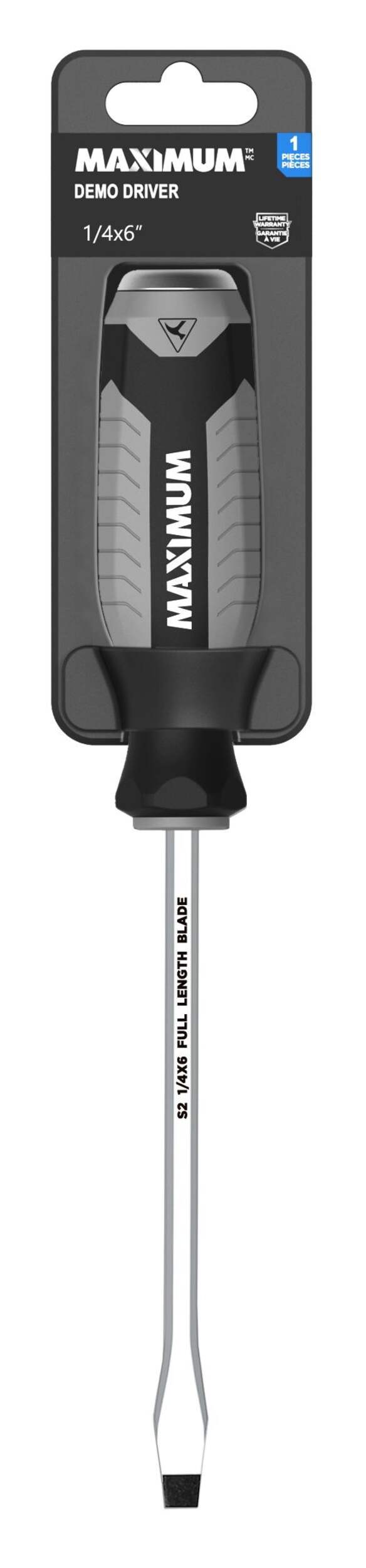 MAXIMUM 6-in Slot, 1/4-in Demolition Driver Front_Flat