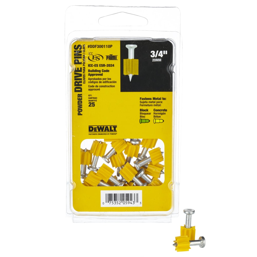 DEWALT XL Powder Drive Pins, 25pk Canadian Tire