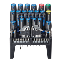 Mastercraft Screwdriver Set with Wall-Mountable Stand, 69-pc