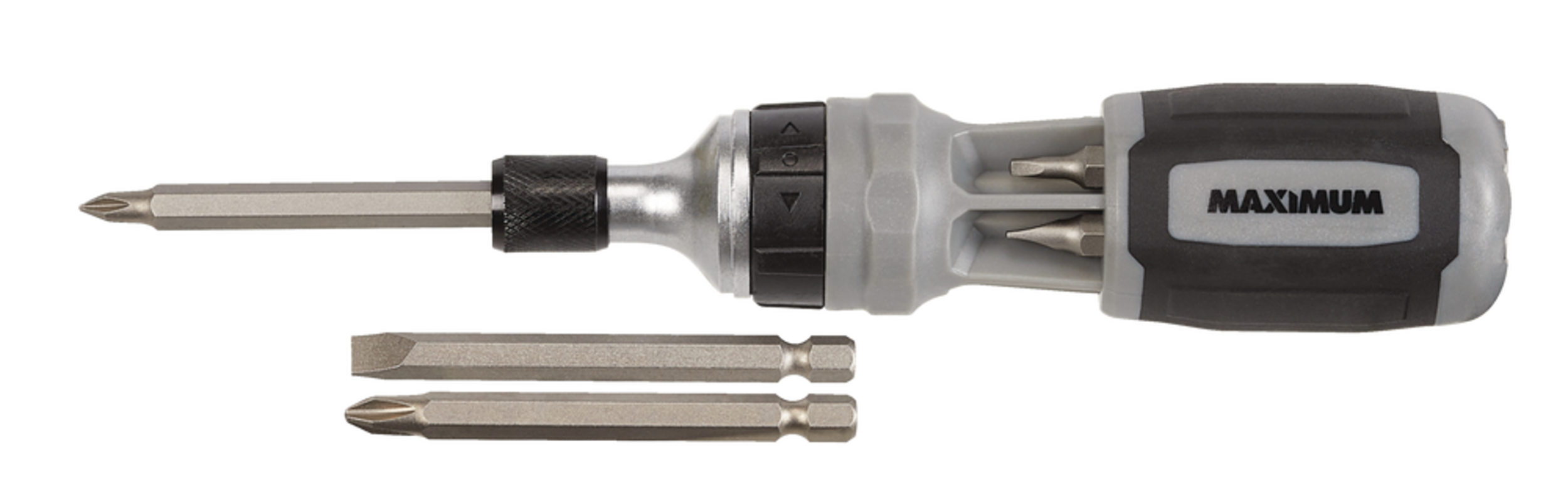 Maximum 6in1 Ratcheting MultiBit Screwdriver with Quick Release