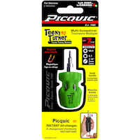 Picquic Teeny Turner Multi-Bit Screwdriver, Micro, Assorted Colours, 7-pc Front_Flat