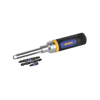 Irwin 8-in-1 Ratcheting Multi-Bit Screwdriver with 3 Nut drivers, 1948774