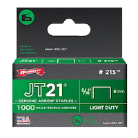 Arrow Fastener 214 1/4-in JT21 Light Duty Staples, 1000-pk Front_Elevated