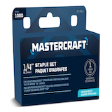 Mastercraft Fastener 1/4-in T50 Galvanized Staples, 1000-pk Front_Three_Fourths_Angled_Right
