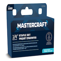 Mastercraft Fastener 1/4-in T50 Galvanized Staples, 1000-pk Front_Three_Fourths_Angled_Right