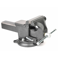 MAXIMUM Utility Bench Vise with 360 Degree Swivel Base, Anvil and Quick Release Mechanism