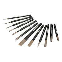 MAXIMUM Cold Chisel & Punch Set, High Carbon Steel, 12-pc Front_Angled_Right