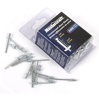 Mastercraft 1/8-in x 3/16-in Short Steel Countersunk Rivets, 100-pk