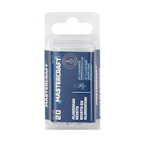 Mastercraft 5/32-in Aluminum Blind / Pop Rivets, 15pk, Assorted Sizes Front_Flat