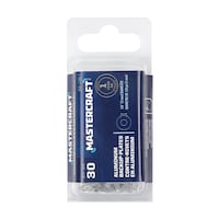 Mastercraft Aluminum Back-Up Plates, 30-pk, Assorted Sizes