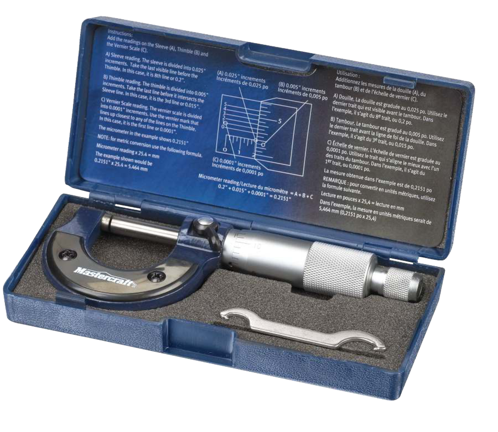 Mastercraft Micrometer Set Canadian Tire