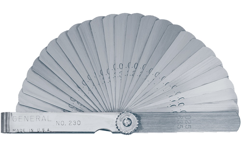 General Tools 26 Leaf Feeler Gauge, Rust Resistant, Imperial/Metric