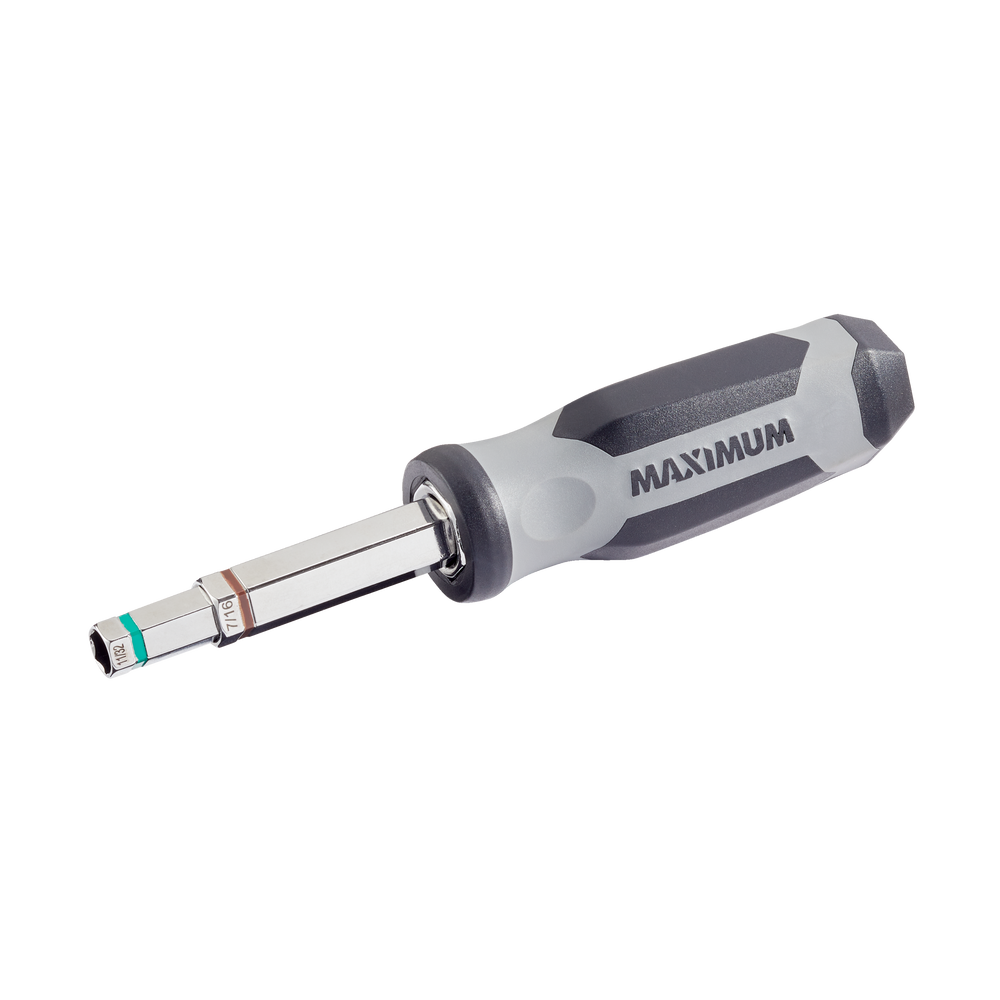 MAXIMUM 7in1 Nut Driver, SAE, Comfort Grip, Corrosion Resistant