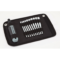 MAXIMUM Ratcheting Nut Driver Set with Storage Bag, Soft/Comfortable Handle, SAE/Metric, 11-pc Front_Angled_Left