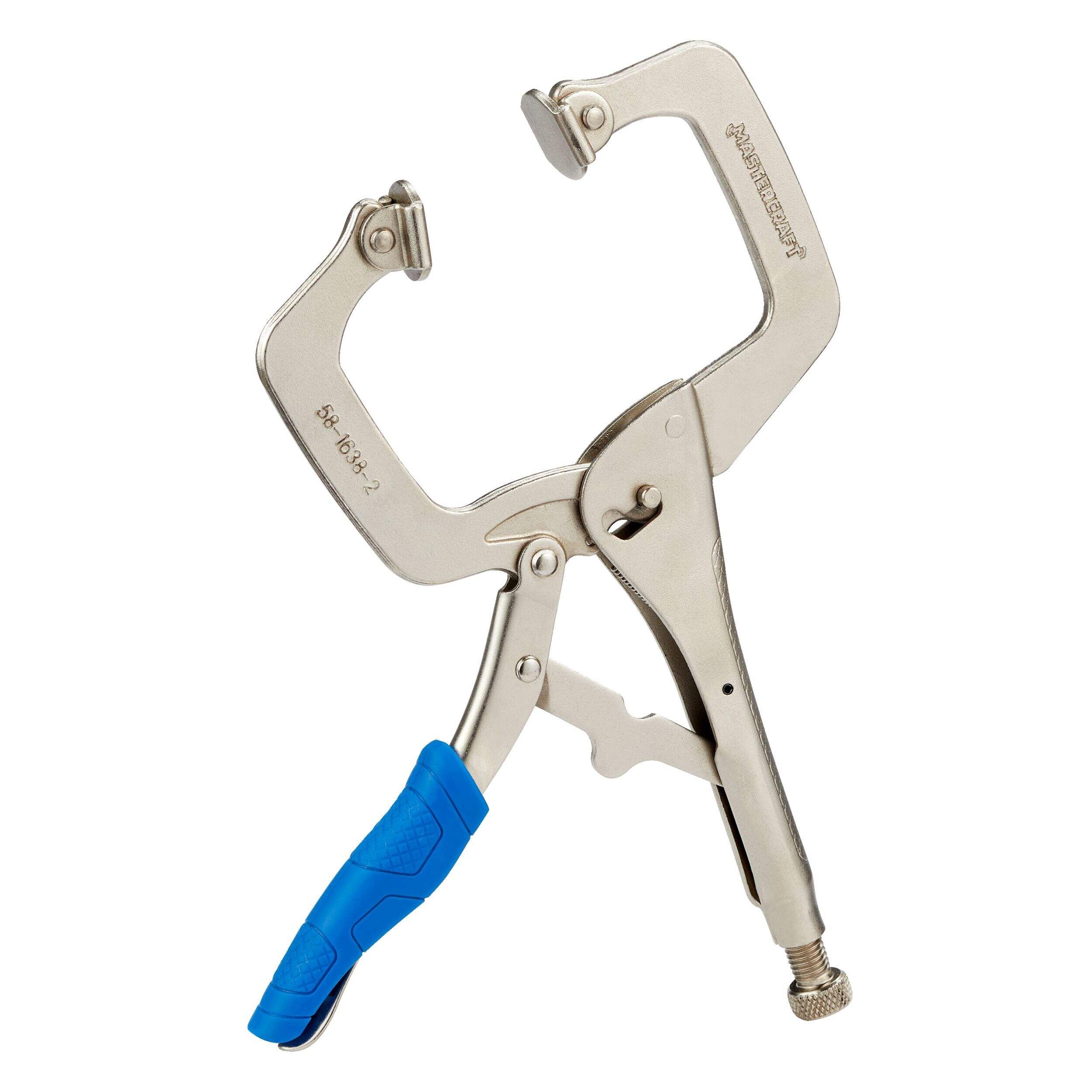 Mastercraft Wide Jaw Locking C-Clamp, 11-in Front_Angled_Right