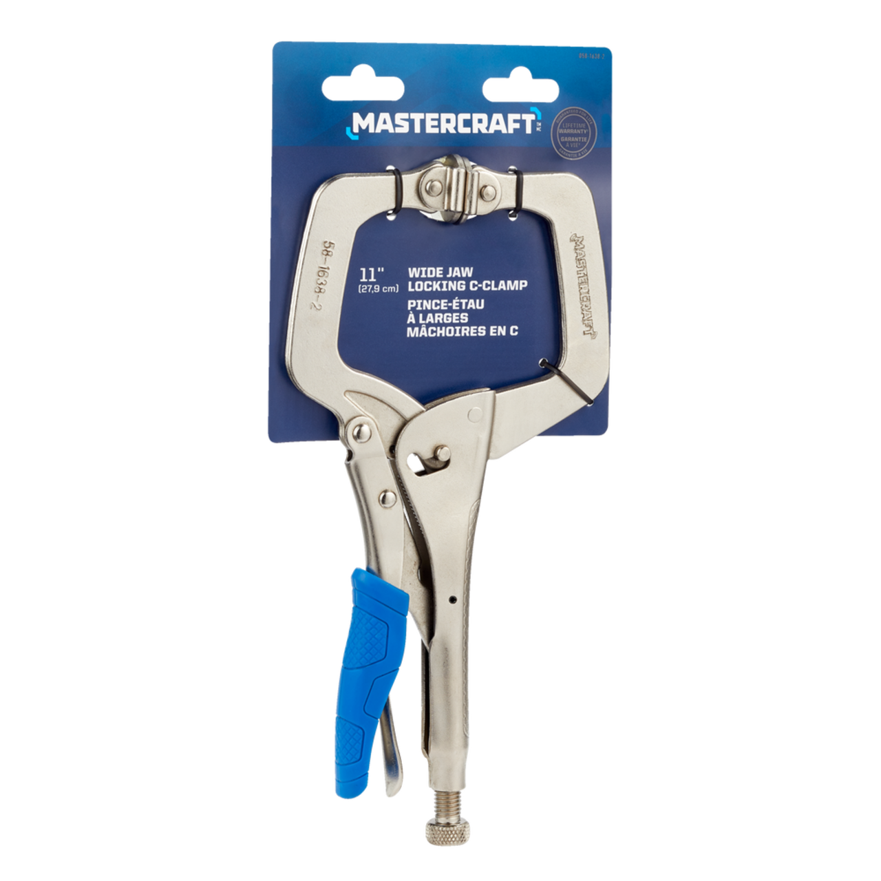 Mastercraft Wide Jaw Locking C Clamp Pliers Carbon Steel Handles