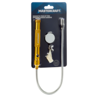 Mastercraft Magnetic Pickup Tool with 1.4-in Lighted Glass Mirror, 5-lb Load Capacity