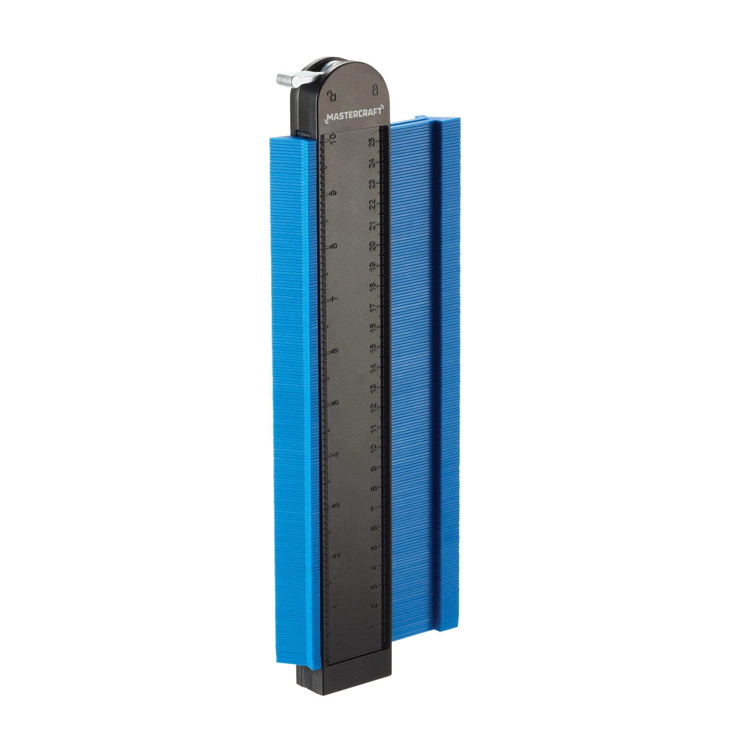 Mastercraft Locking Profile/Contour Gauge, SAE/Metric, 10-in Front_Angled_Right