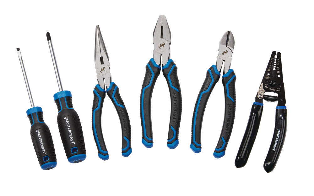 Mastercraft Pliers & Screwdriver Set, Comfort Grip, Rust Resistant