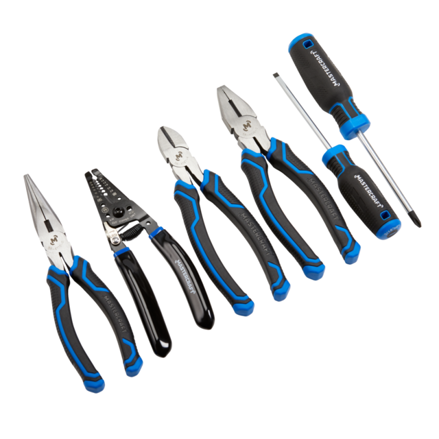 Mastercraft Pliers & Screwdriver Set, Comfort Grip, Rust Resistant ...