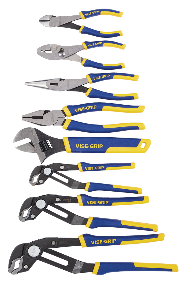 IRWIN 2078712 ViseGrip GrooveLock Pliers Set with Storage Roll