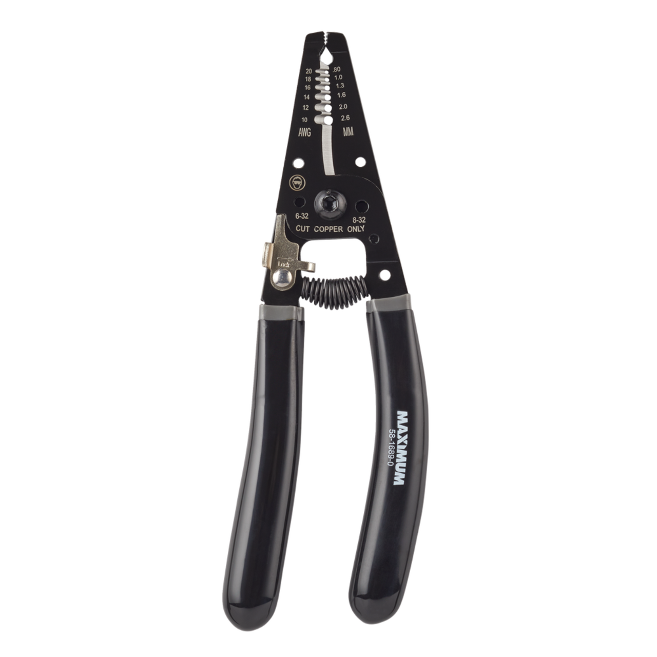 MAXIMUM 6-in-1 Wire Stripper, 8-18 Gauge, #6 and #8 Bolts, Comfort Grip  Handles, Rust Resistant