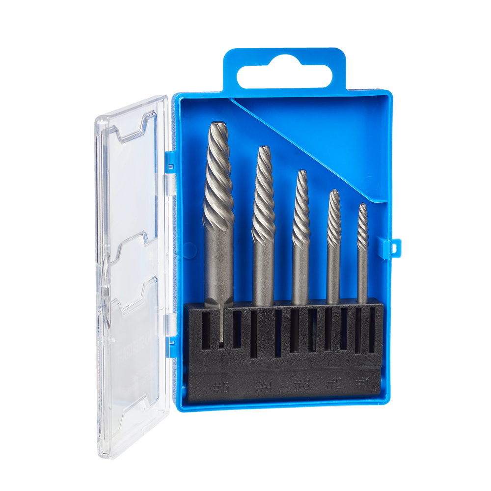 Mastercraft Screw Extractor Set with Hard Case, 5pc Canadian Tire
