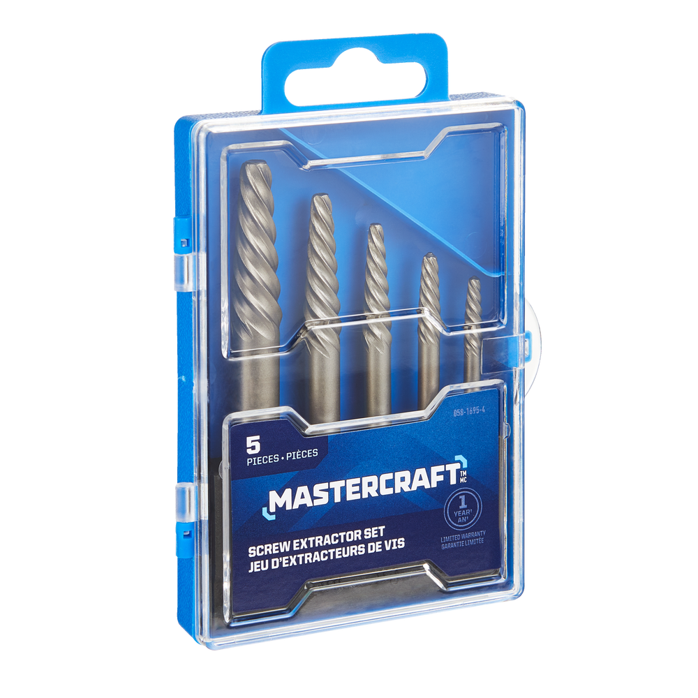 Mastercraft Screw Extractor Set with Hard Case, 5-pc | Canadian Tire