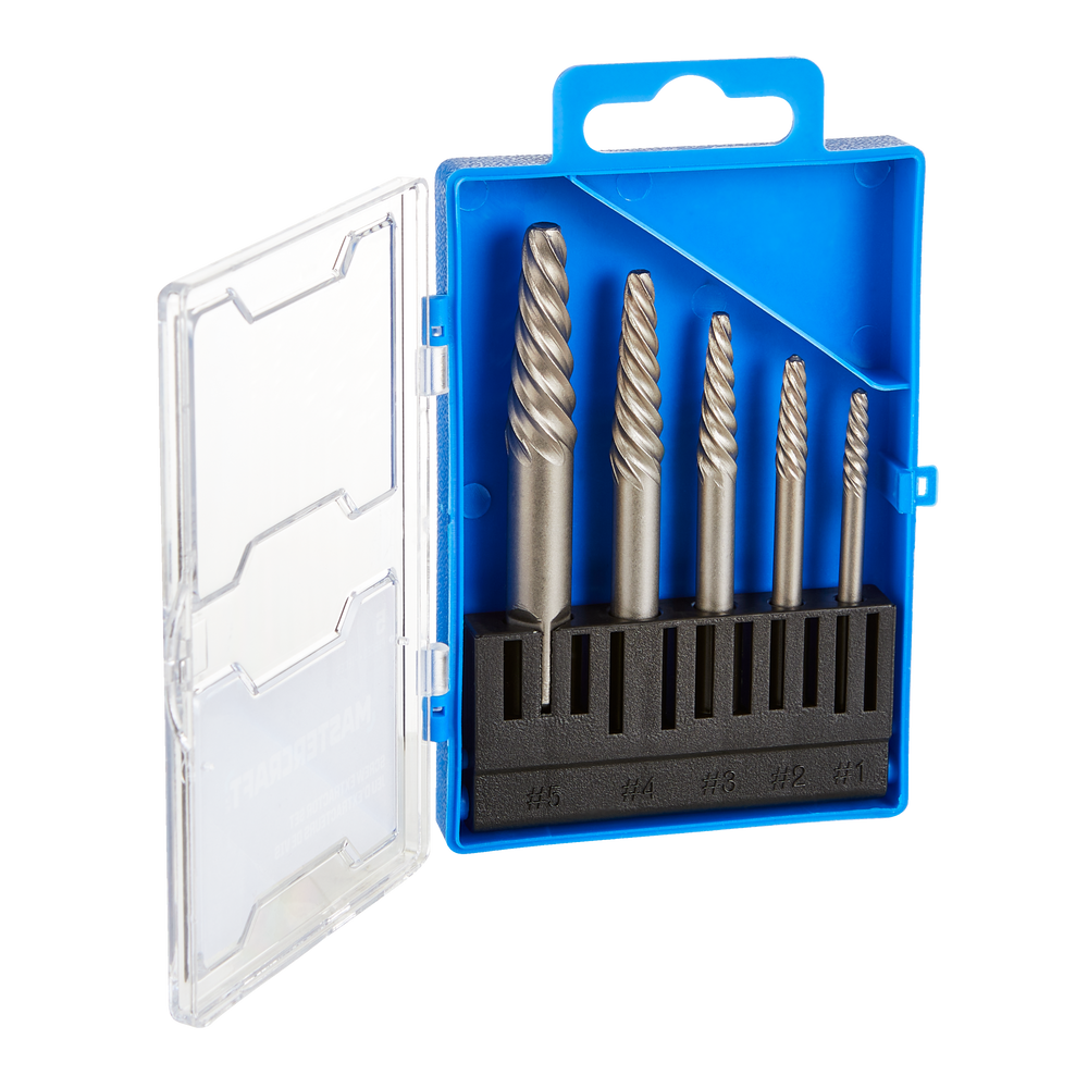 Mastercraft Screw Extractor Set with Hard Case, 5pc Canadian Tire