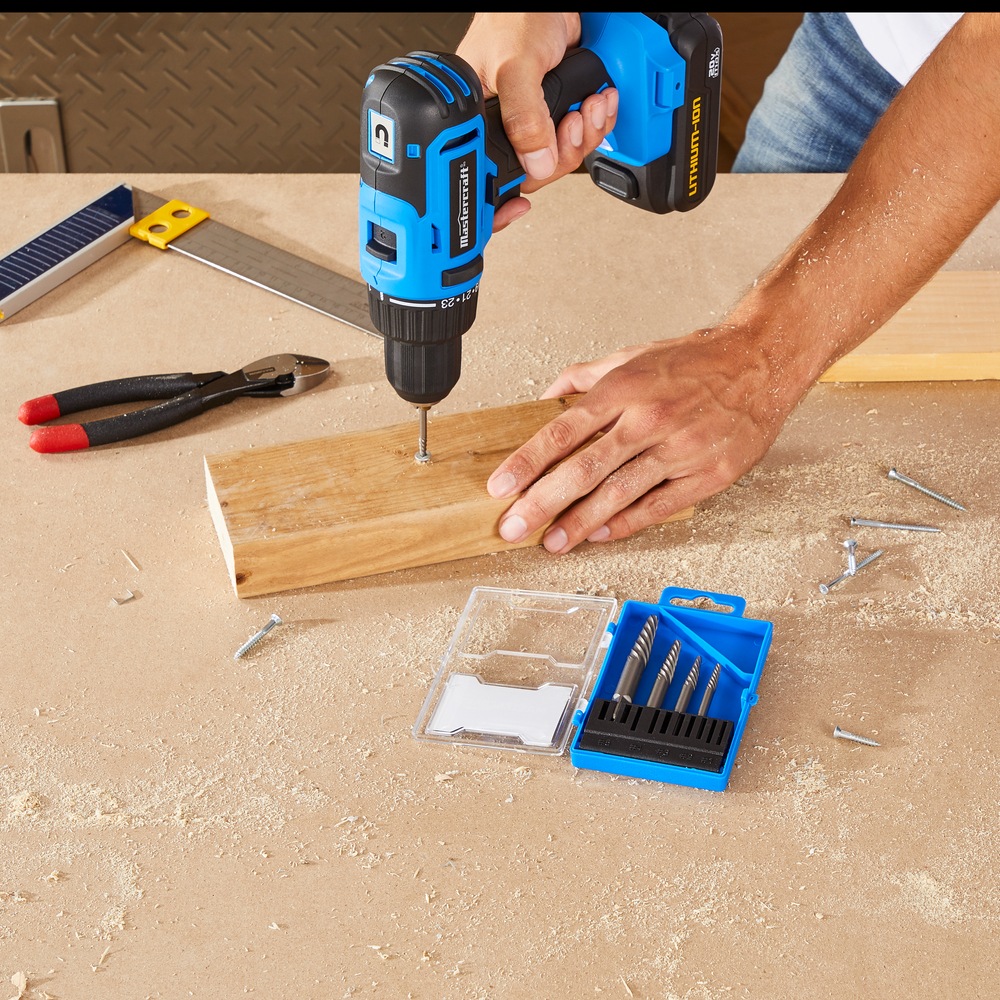 Mastercraft Screw Extractor Set with Hard Case, 5pc Canadian Tire