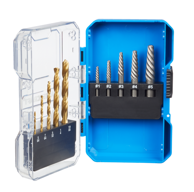 Mastercraft Screw Extractor & Drill Bit Set with Heavy Duty Carrying Case, 10pc Canadian Tire
