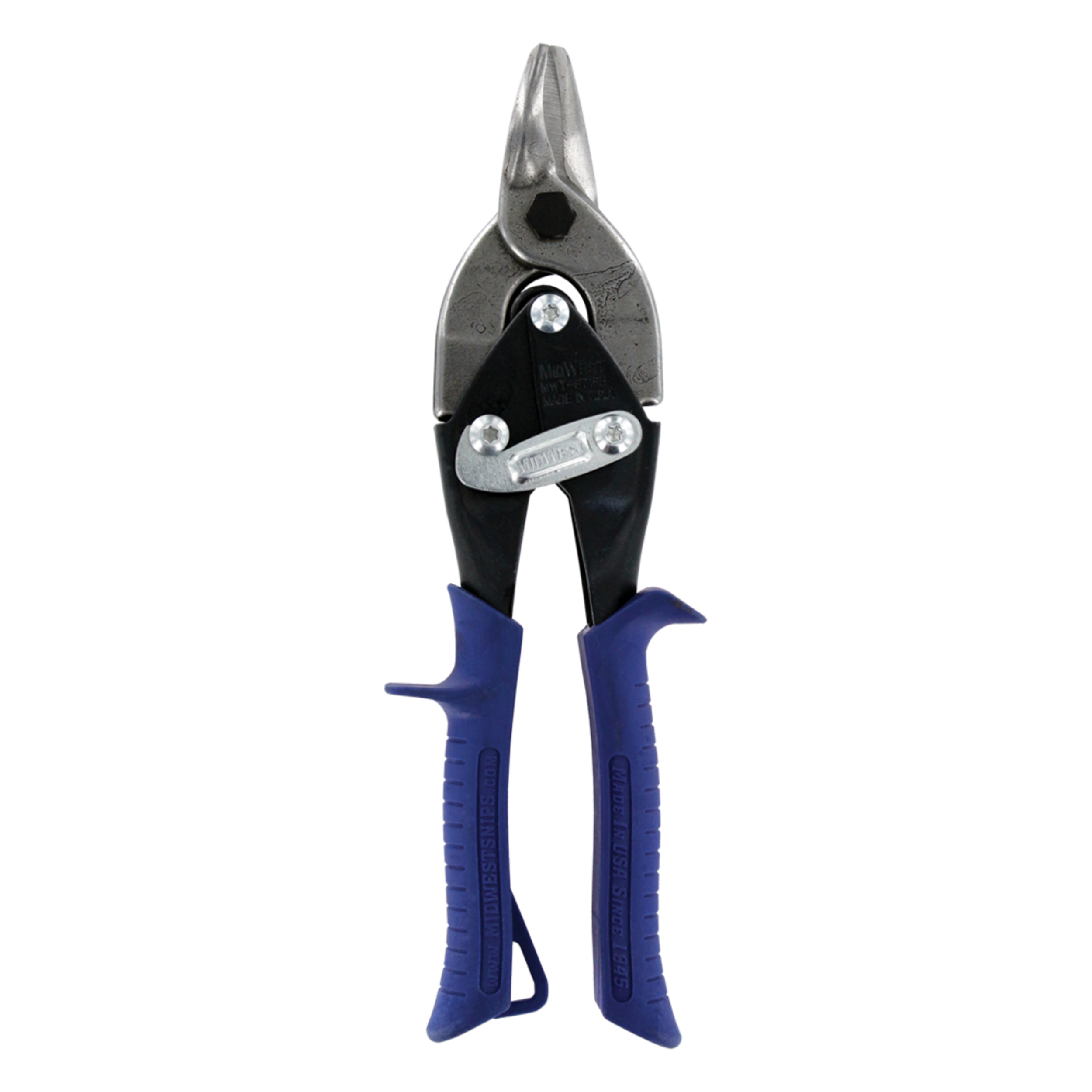 Cisailles d'aviation Bulldog MIDWEST MWT-6716B, lames forgées Glideech, poignées Kush'n-Power à prise confortable Front_Flat