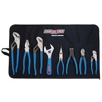 Outils de qualité professionnelle Channellock Tool Roll-8 avec rouleau à outils, paq. 8 Front_Flat