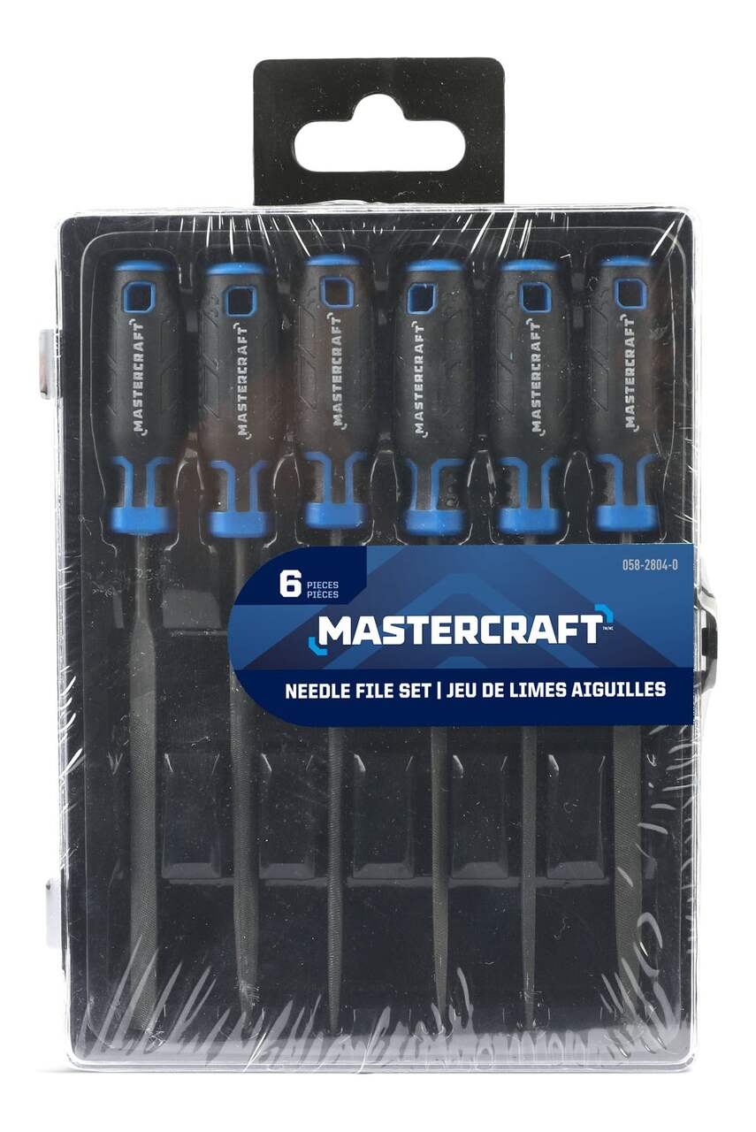 Mastercraft Needle File Set with Organizer Box, Premium Rubber