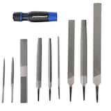 Mastercraft File Set with Durable Handle, American Patterned, High Carbon Steel, 10-pc Composite_or_Mixed