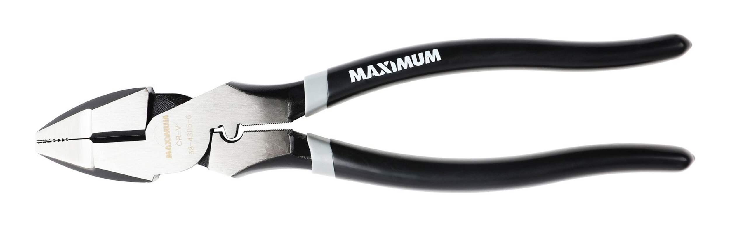 MAXIMUM High Leverage Linesman Pliers, 9-1/2-in Front_Flat